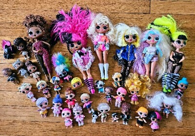 #ad Huge Lot 35 of OMG LOL Dolls $45.00
