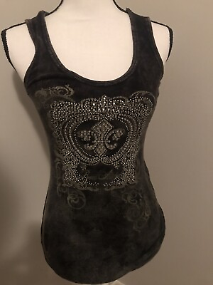 #ad Womens Sequined like tank Size S $19.95