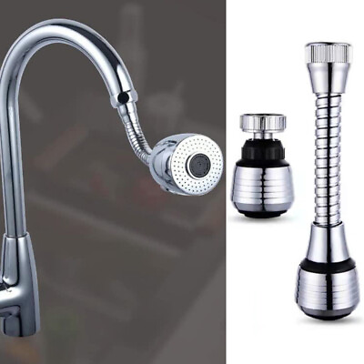 #ad 360 Degree Rotating Faucet Movable Kitchen Tap Head Water Saving Nozzle Sprayer# $2.39