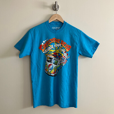 #ad Grateful Dead Summer Tour NWOT Liquid Blue Graphic Print Tie Dye Medium $31.00