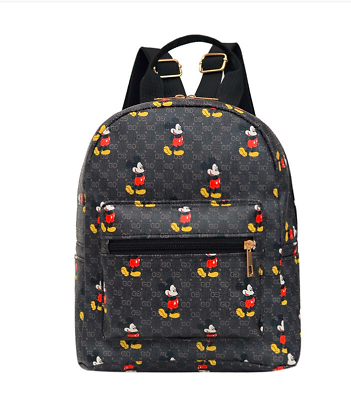 #ad Adults Travel Black Mini Backpack Cute Mickey Mouse Purse women Ladies Bag Sling $14.95