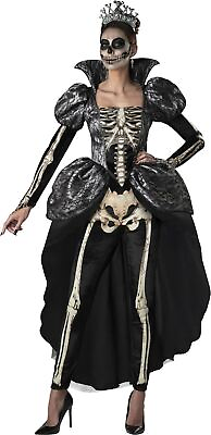 #ad Skeleton Queen Dress Adult Womens Costume NEW $55.04