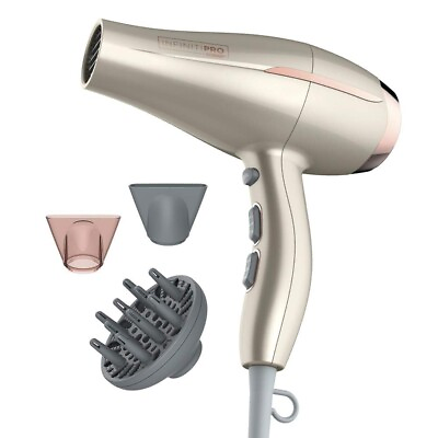 #ad Infiniti Pro Ceramic Hair Dryer Gold Blow Dryer with Comb $40.00
