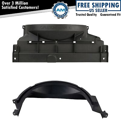 #ad Upper amp; Lower Radiator Cooling Fan Set Shroud Direct Fit for Chevy GMC 5.0L 5.7L $66.88
