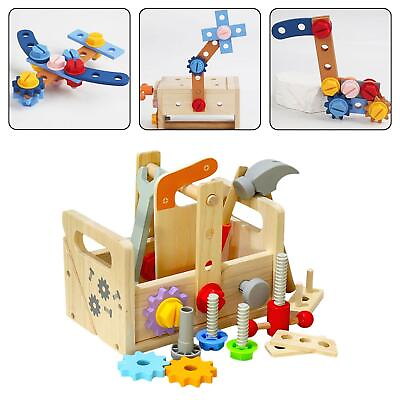 #ad Model Building Tool Kits Wooden Construction Toy for Matching Birthday Gifts $47.14