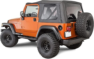 #ad #ad Convertible Soft Top Roof Fits 1997 2006 Jeep Wrangler TJ No Upper Door Skins $178.88