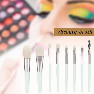 #ad 8pcs Makeup Brush Set Professional Eyeshadow Foundation Cosmetic Brushes Tools $3.12