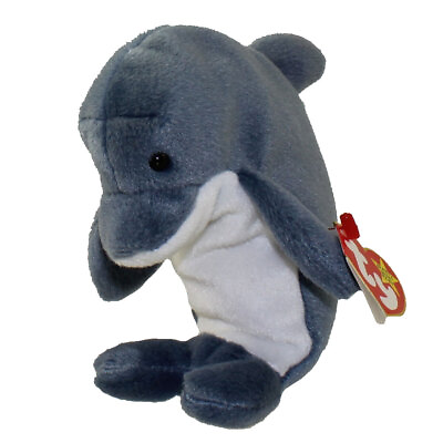 #ad TY Beanie Baby ECHO the Dolphin *ODDITY* w Waves Hang amp; Tush Tags 6.5 inch $10.89