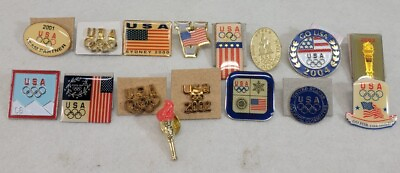 #ad Olympic pins lot Team USA 2001 2002 2004 2006 Assorted Lot $23.99