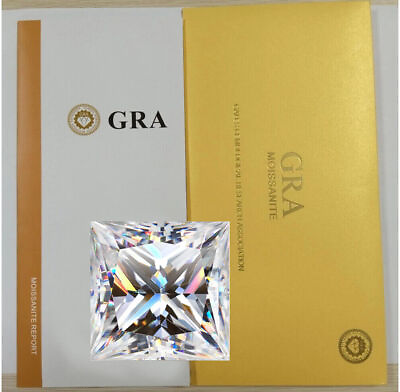 #ad GRA Certified Loose Moissanite Princess Square Cut Stones D VVS1 All Sizes $35.99