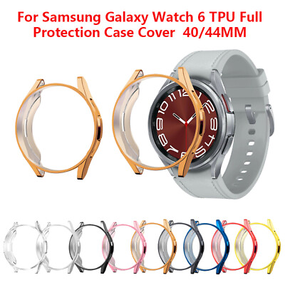#ad For Samsung Galaxy Watch 6 40 44mm TPU Full Protect Screen Protector Case Cover $7.85
