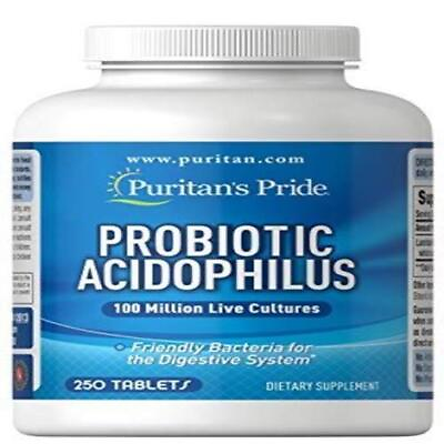 #ad Puritan#x27;s Pride Probiotic Supplement Acidophilus 250 Count Pack of 1 $20.74