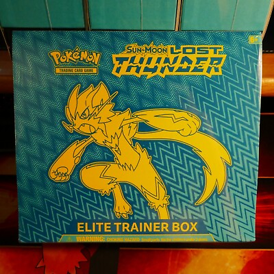 SEALED Pokemon Elite Trainer Box LOST THUNDER Set Card Sun and Moon ETB SM $179.99