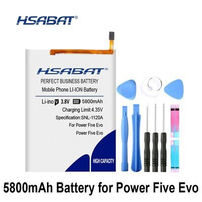 #ad HSABAT power Five Evo Five Pro 5800mAh Battery for Highscreen power Five Evo $21.58