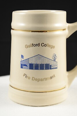 #ad Guilford College Fire Department 50th Anniversary 1946 1996 Beer Stein Mug $15.39