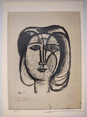 #ad #ad Pablo Picasso COA Vintage Signed Art Print on Paper Limited Edition Signed $79.95