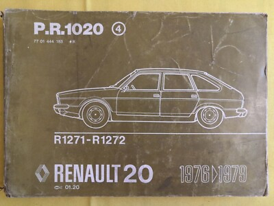 #ad MANUAL Replacement Parts Renault 20 R1271 R1272 Year 1976 1979 C16 $39.90