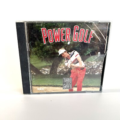 #ad Power Golf TurboGrafx 16 1989 Gamesleeve And Manual Tested Works $14.99