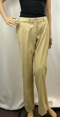 #ad Women#x27;s Theory Lightweight Viscose Blend Beige Dress Pants Size 4 $13.99