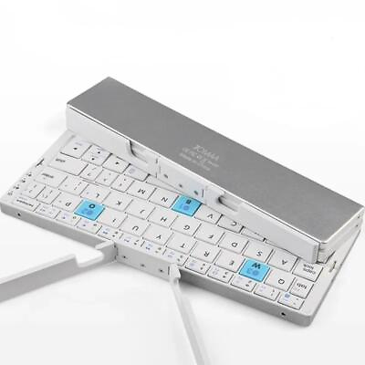 #ad Bow Foldable Bluetooth Keyboard Rechargeable Keyboard Mini Folding Wireless Keyb $47.99
