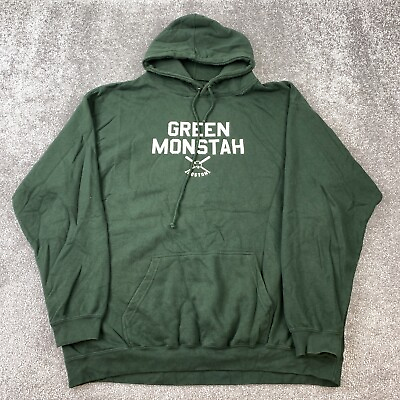 #ad Boston Green Monster Hoodie Sweatshirt Men#x27;s 2XL XXL Long Sleeve Green $18.95