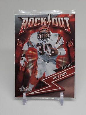 #ad Ickey Woods Rock Out #14 Insert Cinci Bengals 2023 Panini Absolute Football 🏈 $1.49