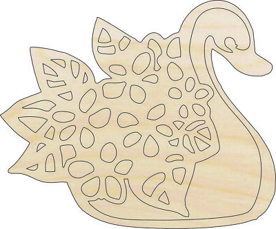 #ad Bird Swan Laser Cut Out Unfinished Wood Craft Shape BRD145 $31.52