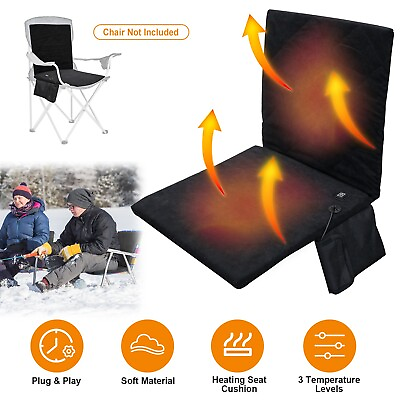#ad #ad Car Heated Seat Cushion Hot Cover USB Powered Heating Pad for Outdoor Camping $43.99