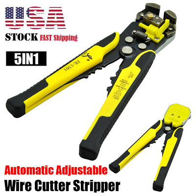 #ad 5 IN 1 Multi purpose Cable Wire Stripper Cutter Electrician Stripping Plier Tool $13.29