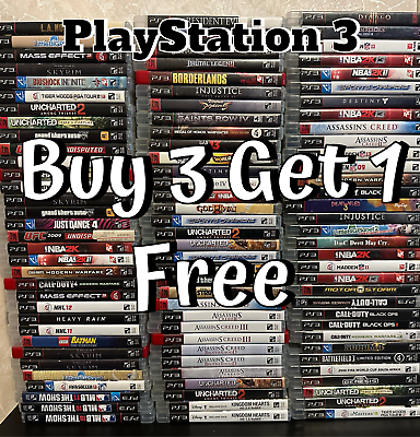 #ad Buy 3 Get 1 FREE📦 Sony PlayStation 3 PS3 Games Tested amp; Resurfaced Lot $3.95
