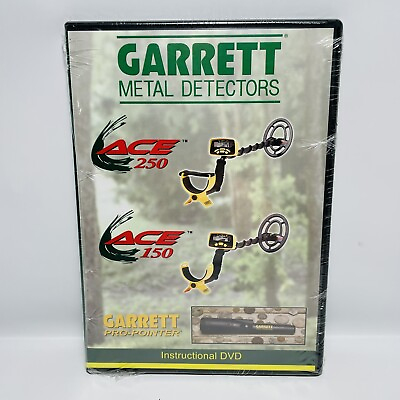#ad GARRETT METAL DETECTORS Instructional Video ACE 150 250 Pro DVD NEW SEALED $14.99