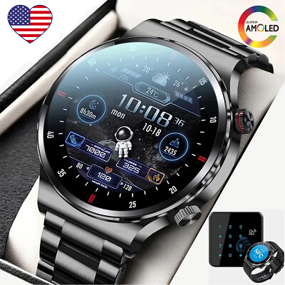 #ad New Smart Watch Men Waterproof Smartwatch Bluetooth for iPhone Android Samsung $27.49
