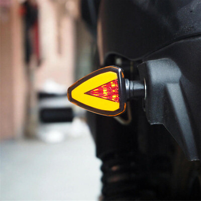 #ad 2 Pcs Universal Motorcycle LED Amber Turn Bike Signal Indicators Blinker Lights $8.45