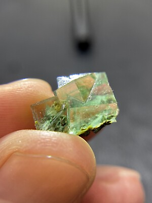 #ad High integrity natural green window cubic fluorite mineral crystal Xianghualing $22.00