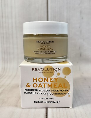 #ad Revolution Skincare Honey amp; Oatmeal Nourish and Glow Face Mask 50 ml 1.69 oz $7.99