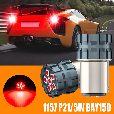 #ad 1Pair 3030 6 SMD Auto LED Lights Vehicles Truck Car Bulbs 1157 P21 5W BAY15D $8.22