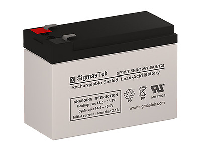 #ad SigmasTek SP12 7.5 F2 SLA AGM Battery Replacement for GS Portalac PX12072HG F2 $19.48
