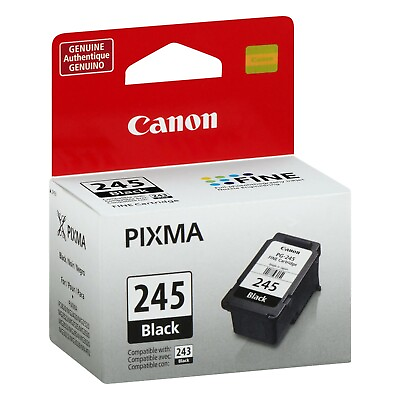 #ad Canon PG 245 Black Ink Cartridge Standard Yield 8279B001 $19.69