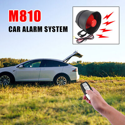 #ad Car Alarm System Security Keyless Entry with 2 Key Fob Remote Controls 4 Bottons $33.02