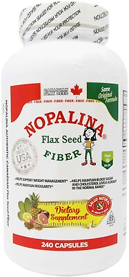 #ad Nopalina Flax Seed Fiber 240 Count EXP: 08 01 2024 or Later $25.99