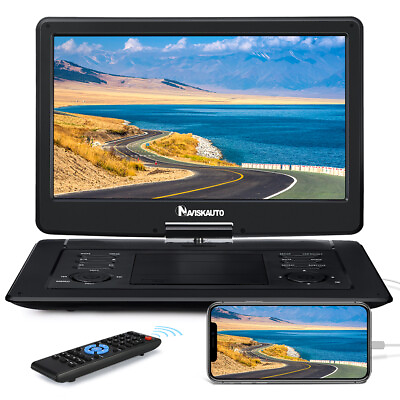 #ad 17.5quot; Large Portable DVD Player w 15.6quot; Swivel Screen Region Free Memory Battery $129.86