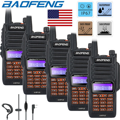 #ad US BAOFENG 18W 8800MAH UV9R PLUS WALKIE TALKIE UHF VHF LONG RANGE WATERPROOF LOT $227.99