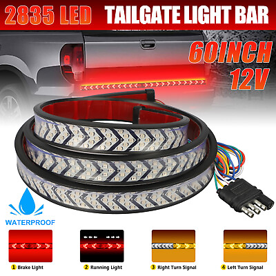 #ad 60quot; Inch Truck Tailgate LED Light Bar Brake Reverse Turn Signal Stop Tail Strip $19.98