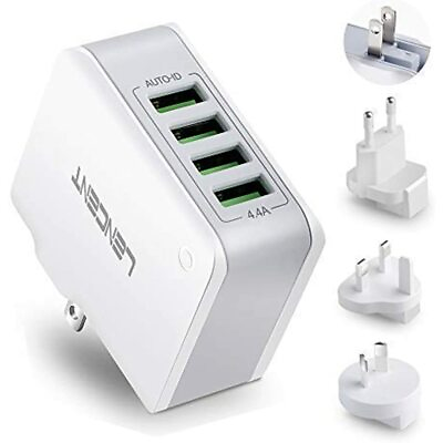 #ad Multiple USB Wall Charger 22W 4.4A Port Travel Adapter In One Plug UK EU AUS $20.21