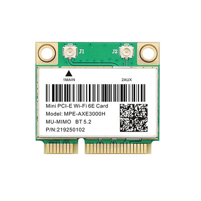 #ad WiFi 6E AX210 Mini PCI E Wifi Card For Intel AX210 5374Mbps BT 5.2 802.11ax 2.4G $24.15