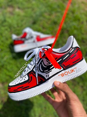 #ad Custom “OFF WHITE CARTOON” Air Force 1 ALL COLORS ALL SIZES MADE TO ORDER $310.00