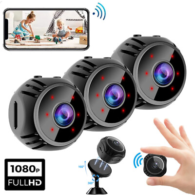 #ad 1080P Mini IP Spy Camera WiFi HD Hidden Night Vision Camcorder Home Security Cam $45.99