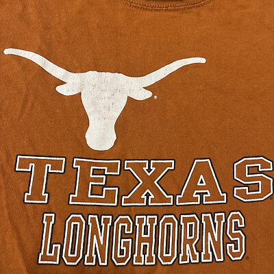 #ad Vtg UT Longhorns Football Shirt XL Texas Austin NCAA University SxSW Orange Rust $29.99
