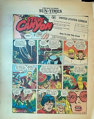 #ad Chicago Sunday Sun Times Comic Section May 17 1970 Steve Canyon Mary Worth $24.21
