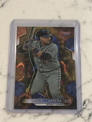 #ad MIGUEL CABRERA 2023 BOWMANS BEST Gold Lava REFRACTOR 75 Tigers #15 $15.99